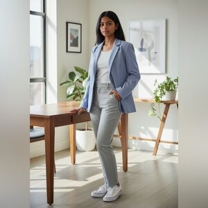 PARISCOPE Periwinkle Wool/Cashmere blend Blazer/Jacket sz11